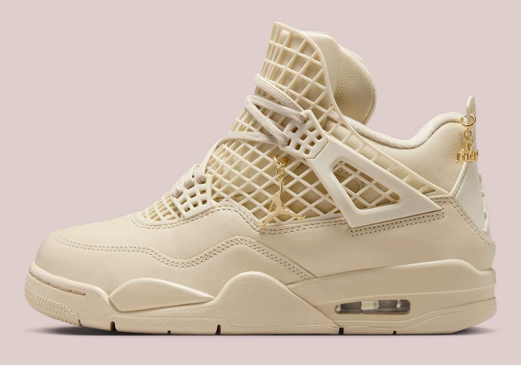 La Air Jordan 4 Net poursuit sa marche avec le coloris « Rattan ».