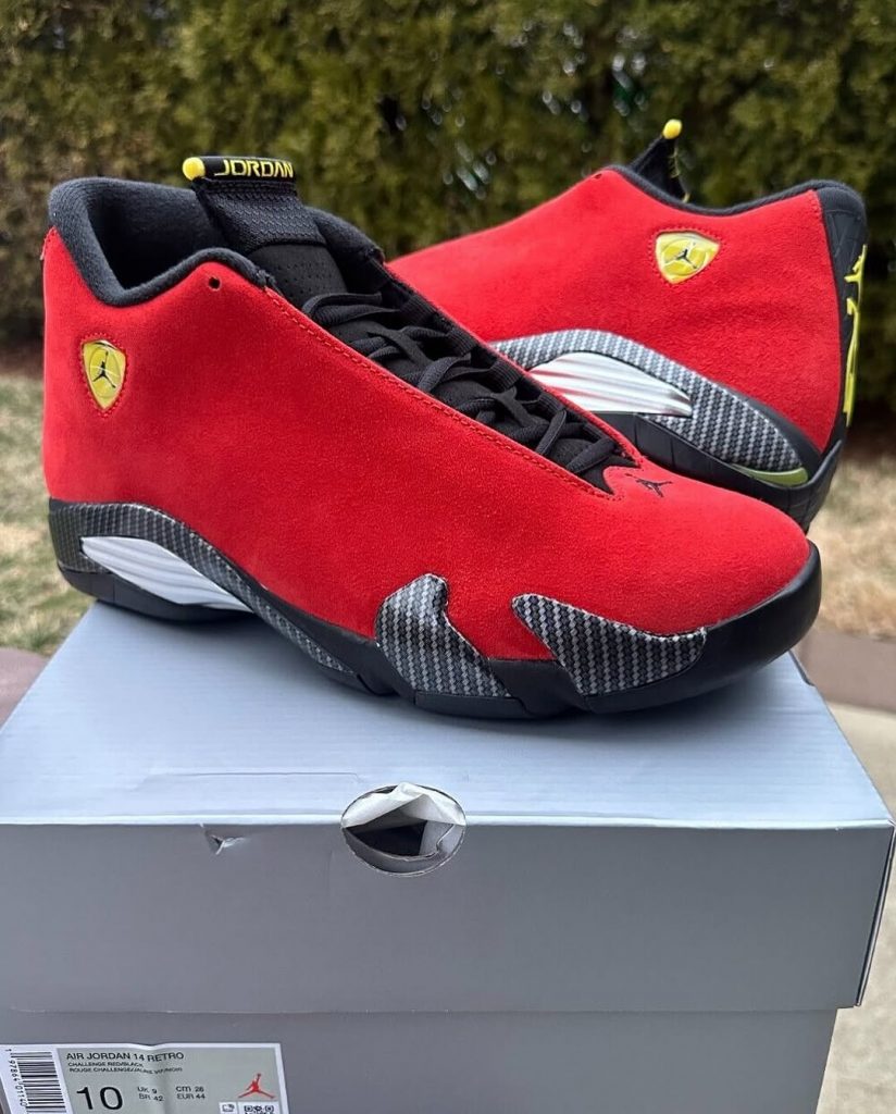 PREMIER APERÇU : Air Jordan 14 « Ferrari » Rétro 2025