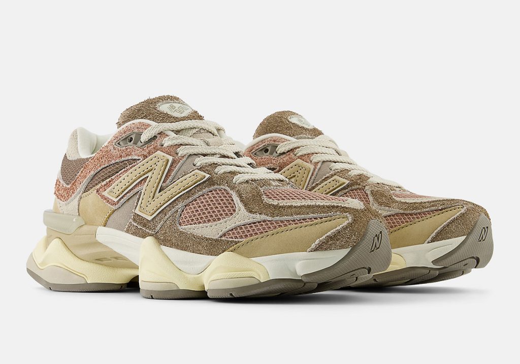 Le pack New Balance 9060 "Washed Suede" ajoute une touche vintage.