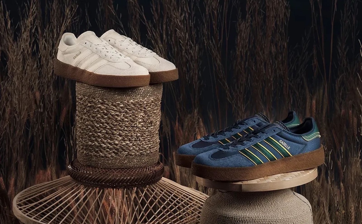 Le pack CLOT x adidas Gazelle Silk "Crepe Sole" d'Edison Chen sortira en mars 2025.