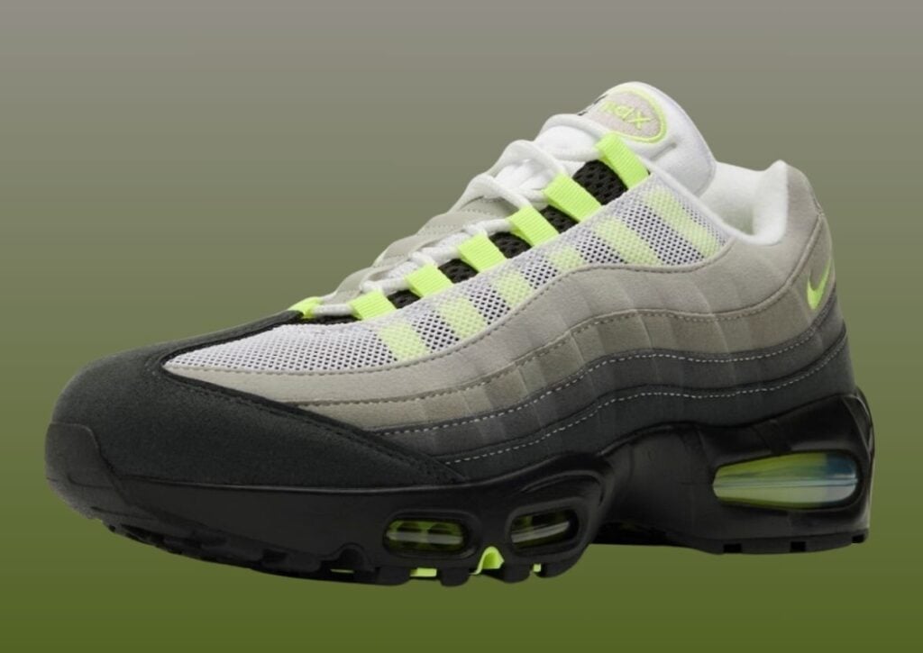 La Nike Air Max 95 "Neon" revient en avril 2025 avec une grosse bulle d'air.