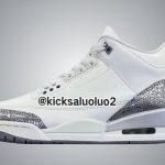 La sortie de la Air Jordan 3 "Sail Metallic Silver" est prévue pour avril 2025.