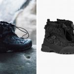 La botte The North Face noire et fleurie de Cecilie Bahnsen est un peu gothique, un peu "twee" et très amusante.