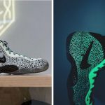 La Foamposite phosphorescente inédite de Nike va faire supplier de nombreux amateurs de sneakers pour qu'elle sorte.